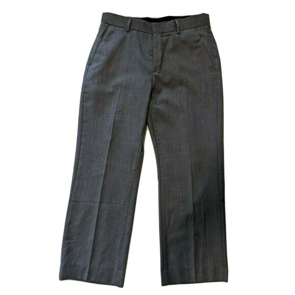 Banana Republic Men's 100% Wool Dress Pants Gray Straight Flat Lined Size 30x30 - Picture 1 of 7